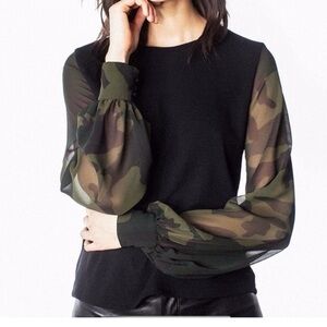 Generation love Noelle camo sleeve top
